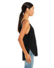 Chic Drapey Tank Top - Black