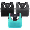 3-Pack Comfort Fit Padded Sports Bra