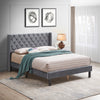 Elegant Velvet Tufted Bed Frame