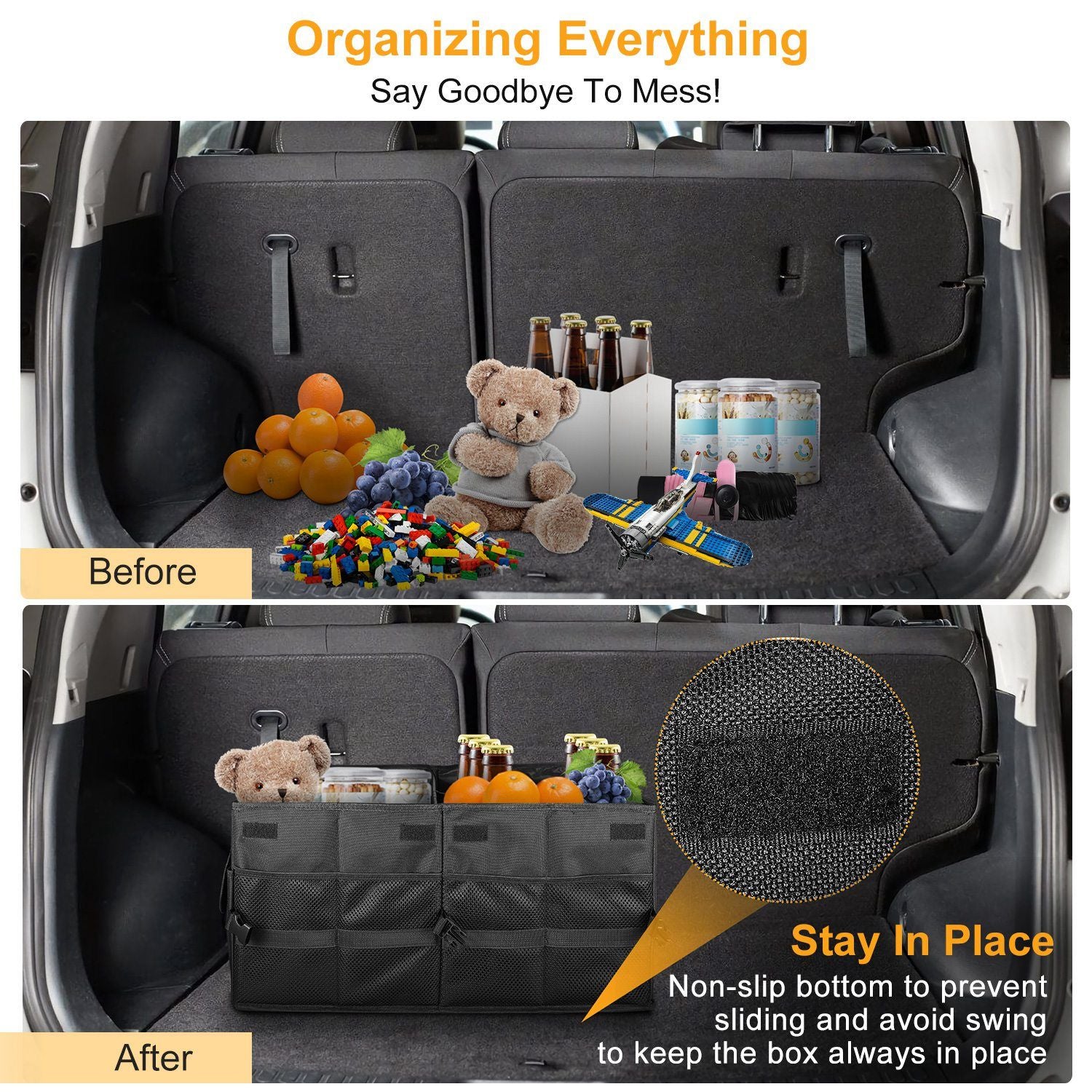 Car Trunk Organizer Collapsible