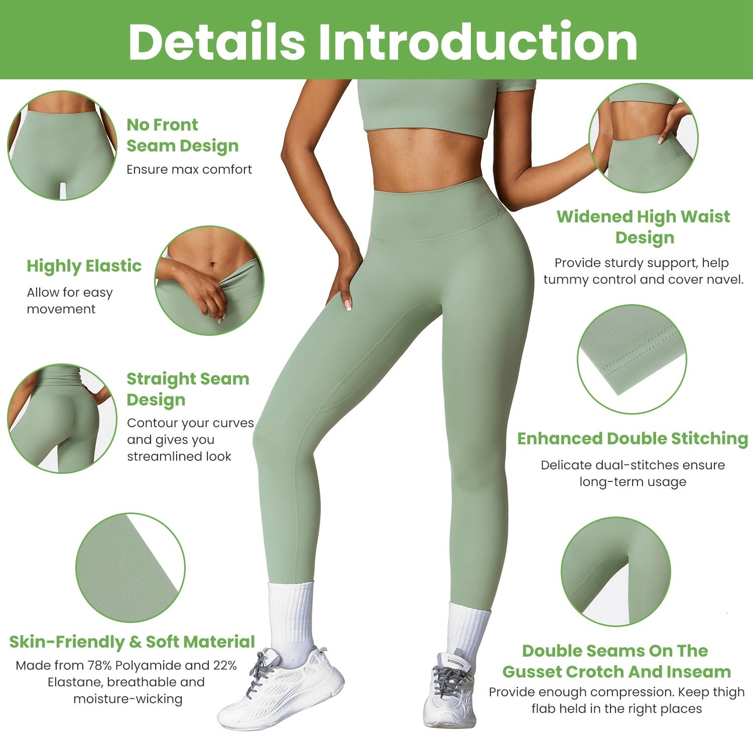 High-Waisted Fitness Leggings for Women