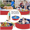 Portable Foldable PVC Pet Pool - Summer Fun Bathing Tub for Dogs and Kids