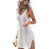 Tassel-Trimmed Crochet Beach Wrap for Swimsuits