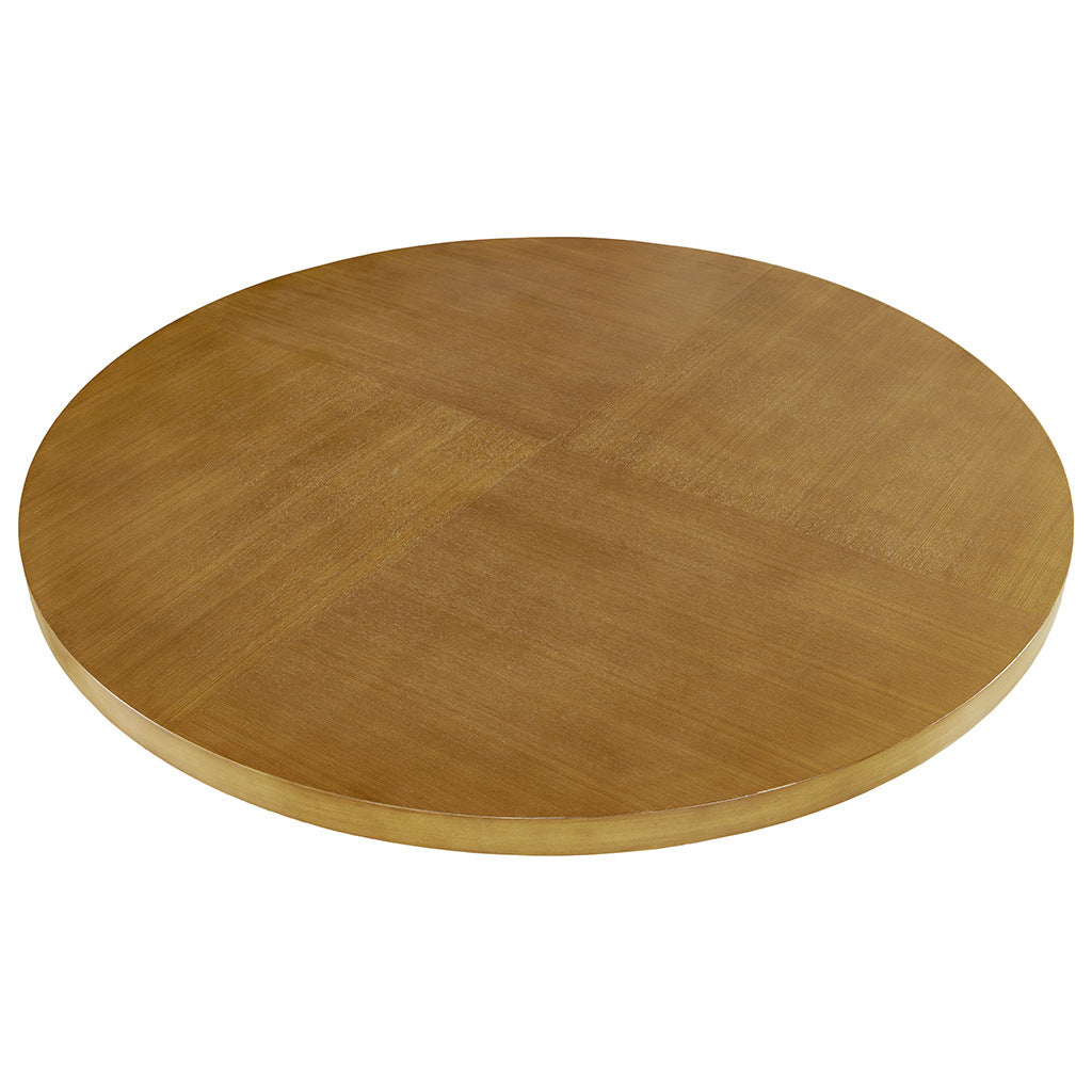 Modern Walnut Round Dining Table