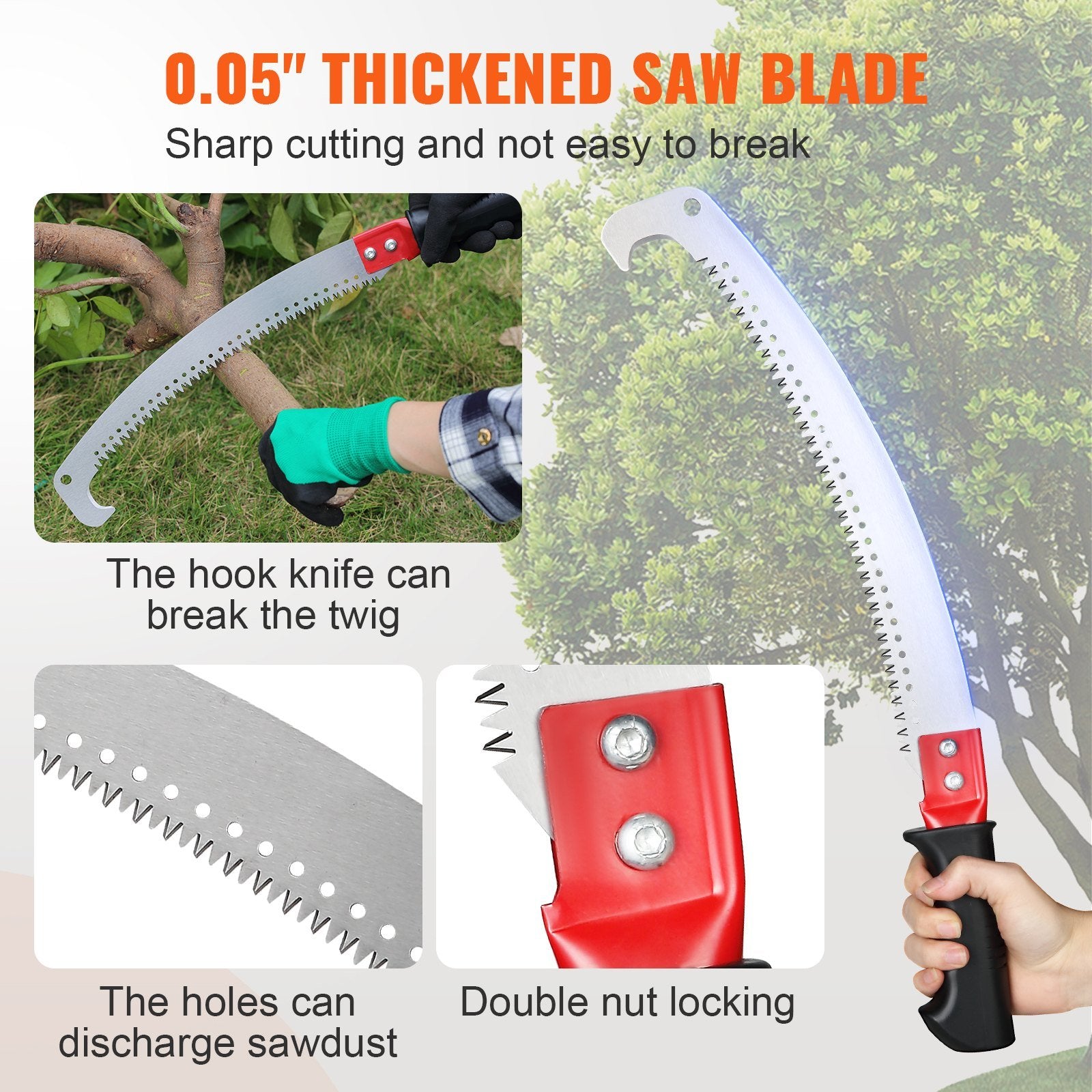 Versatile Adjustable Manual Pole Saw