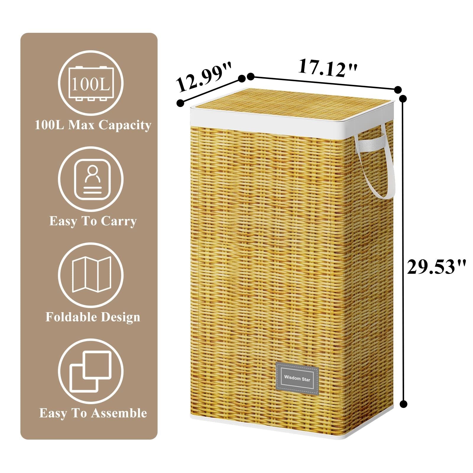 Stylish Fabric Laundry Organizer