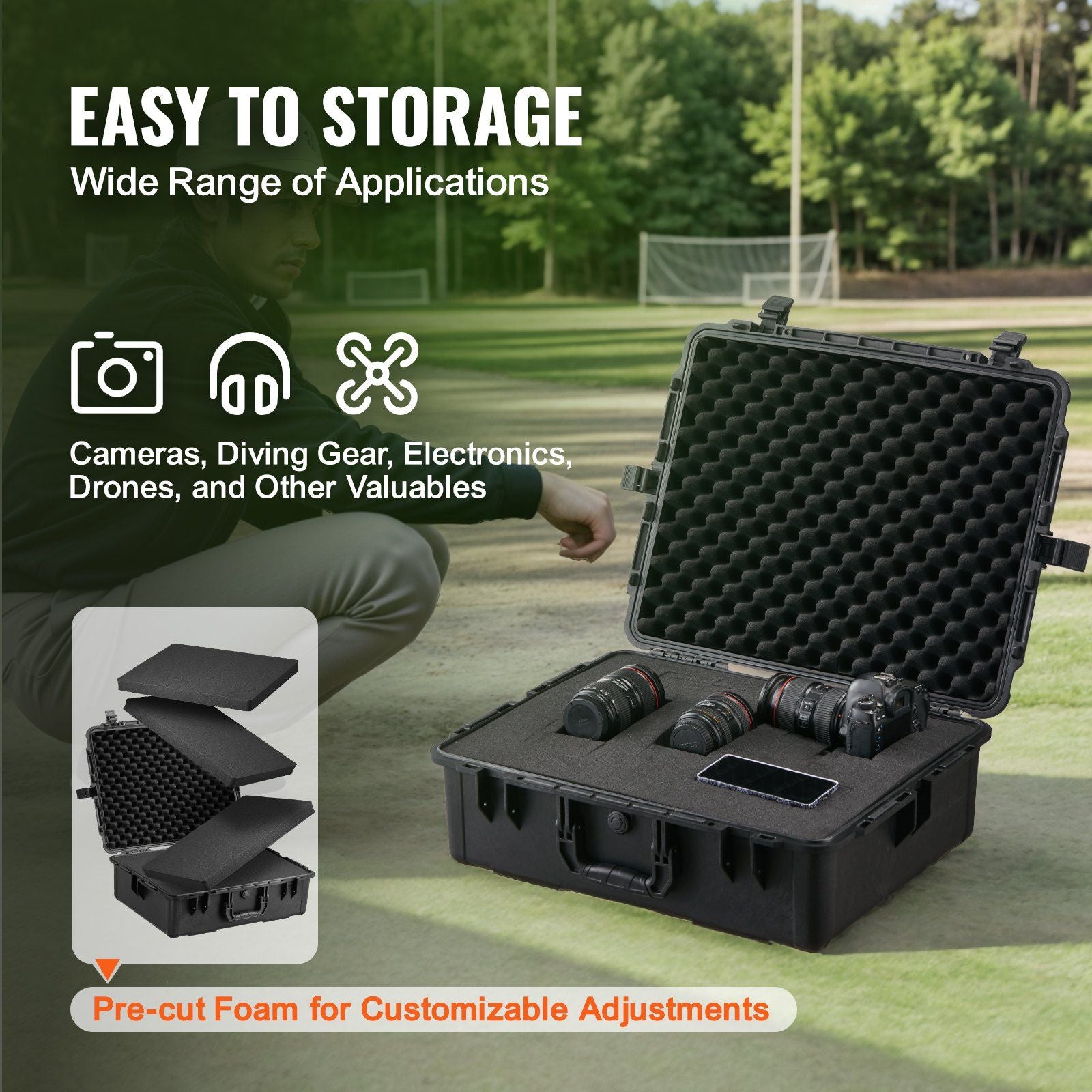 Rugged Waterproof Equipment Protection Case