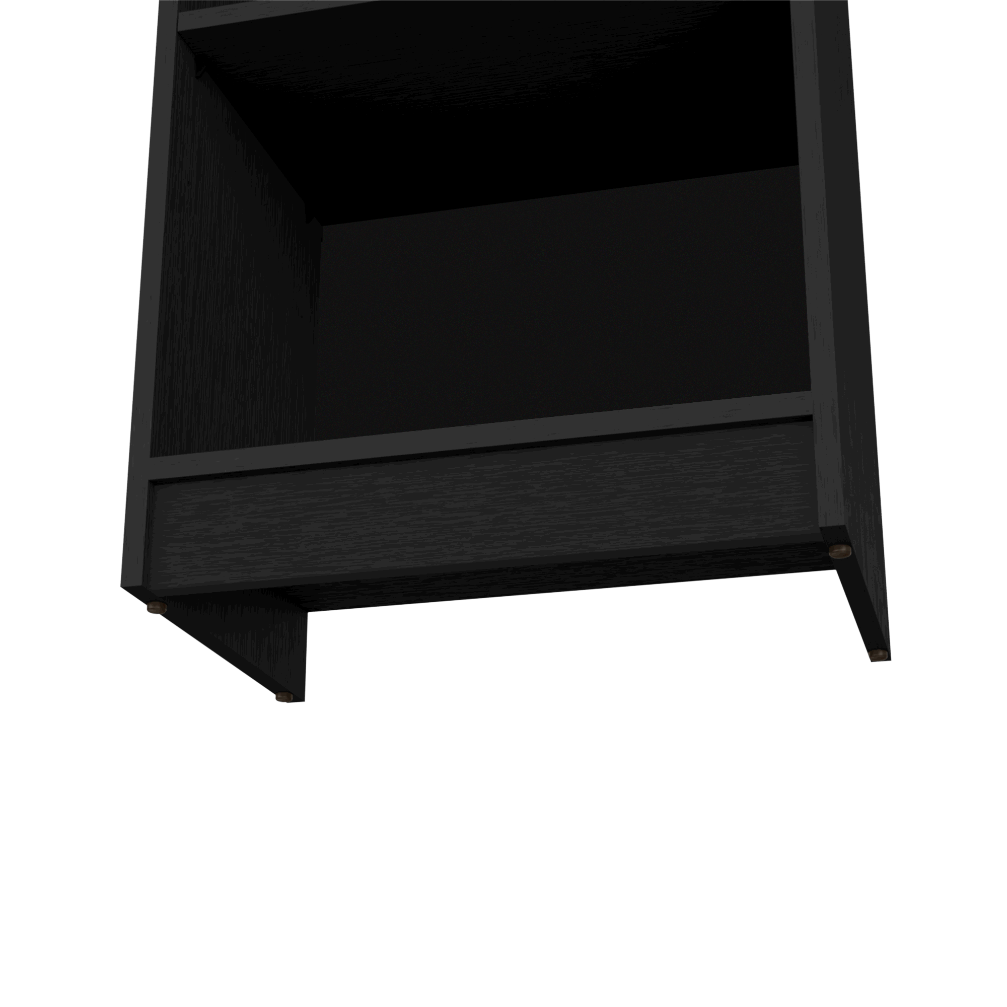 Sleek Black 5-Tier Bookcase for Modern Homes