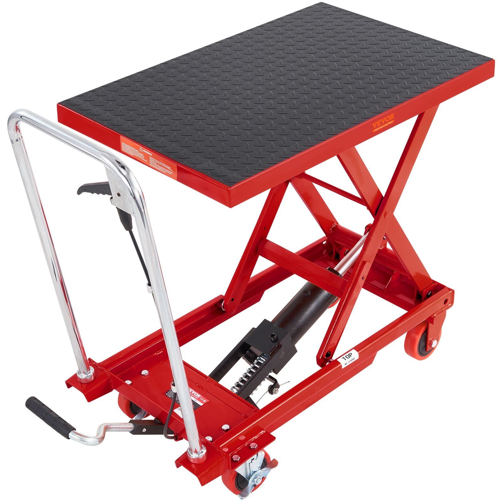 Hydraulic Lift Table Cart, 500lbs Capacity