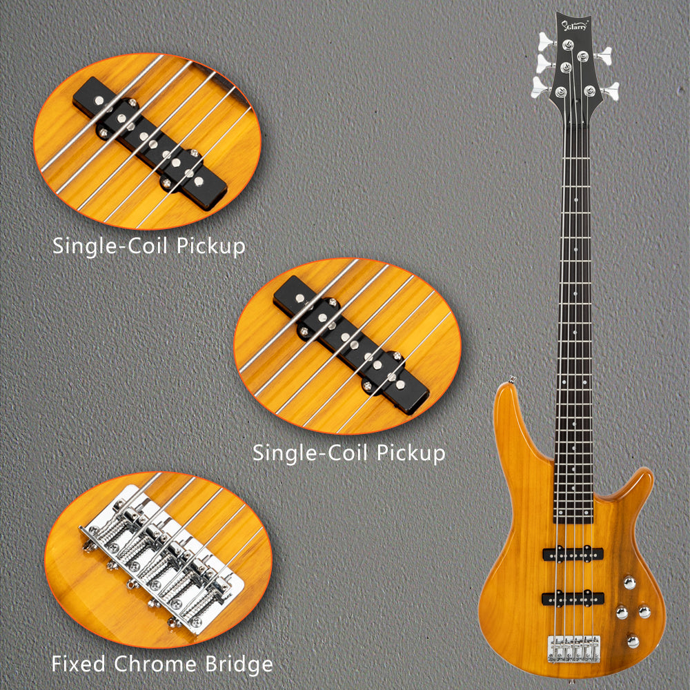 Electric 5 String Bass Guitar