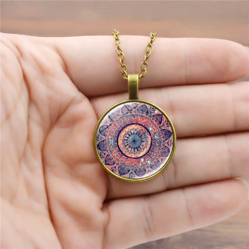 Enchanting Mandala Floral Necklace