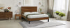 Elegant Mid-Century Pinewood King Bed