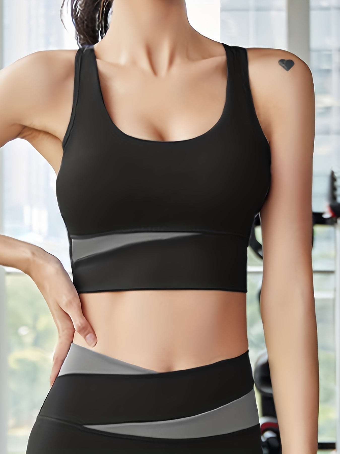 Stylish Patchwork Yoga Set
