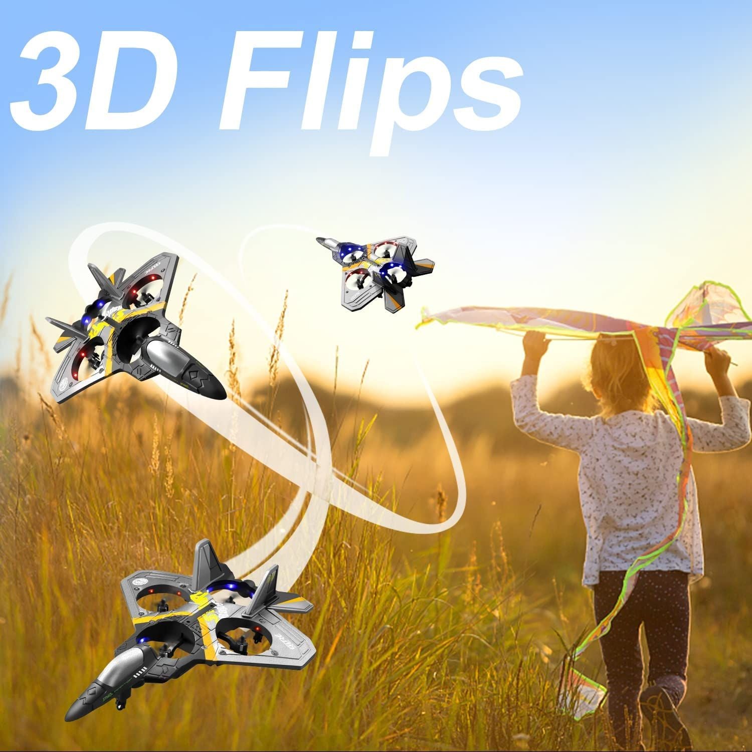 4DRC V17 2.4GHz EPP Remote Control Airplane with Advanced Features and Dual Batteries