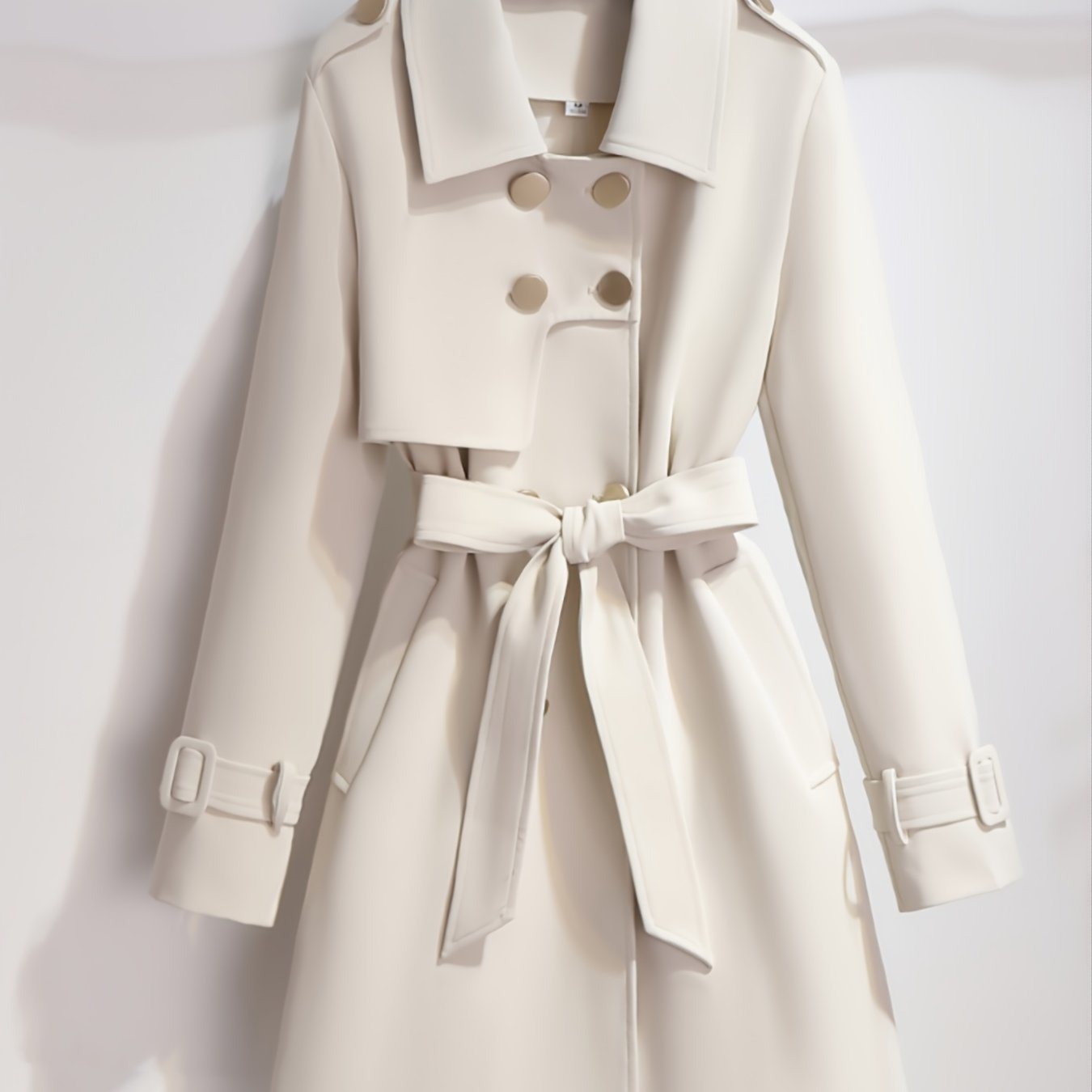 Elegant All-Season Button-Up Long Sleeve Coat