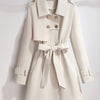 Elegant All-Season Button-Up Long Sleeve Coat