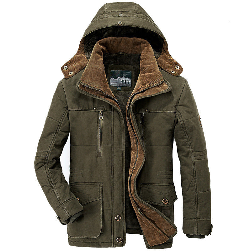 Thick Fleece Military Coat