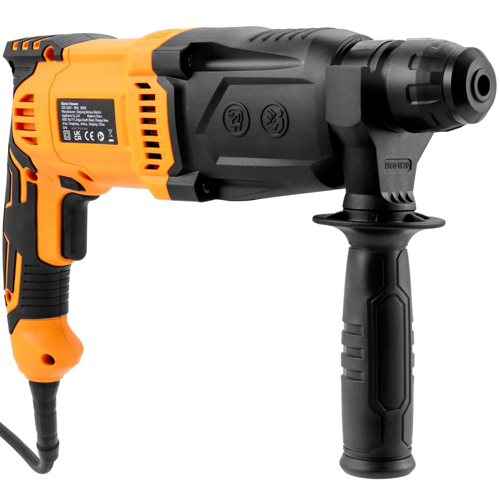 VEVOR Heavy-Duty SDS-Plus Rotary Hammer Drill with 4 Function Modes and 1" Max Drilling Diameter