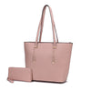 Mina Stylish Vegan Leather Tote by Mia K