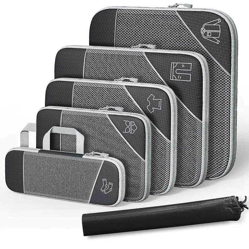 Premium Mesh Packing Cubes For Travel Luggage Organizer
