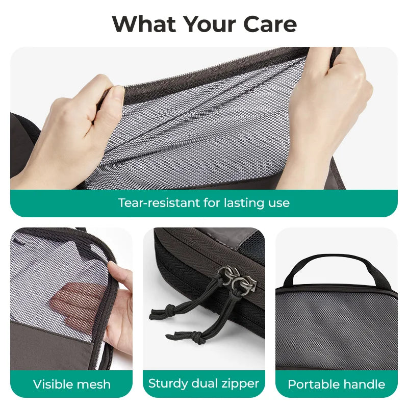 Bagsmart 6PC Compression Packing Cubes Large Capacity Portable Luggage Travel Organizers