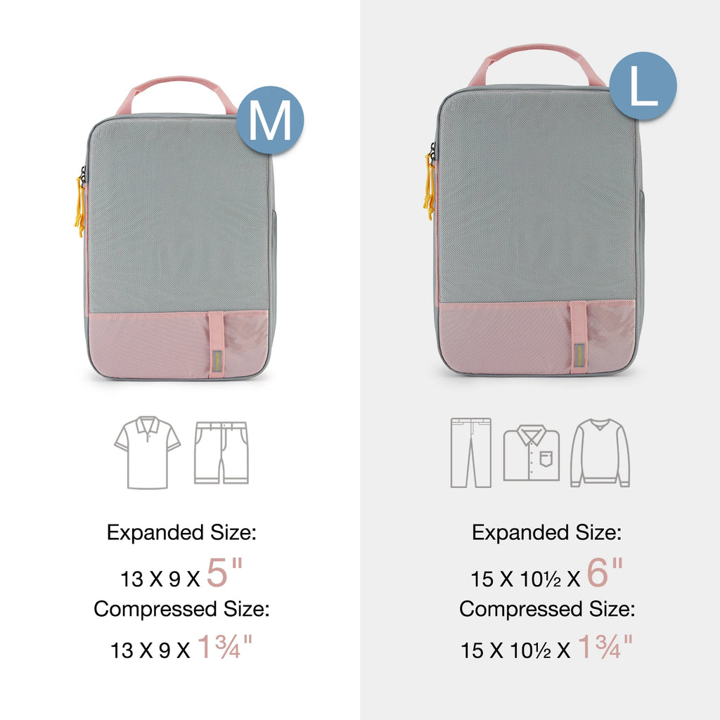 Bagsmart Compression Packing Cubes Travel Luggage Organizer