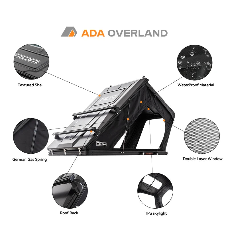 Overland Aluminium Weatherproof Expedition Rooftop Tent