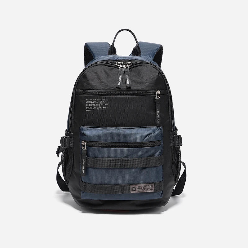 VOLUNTEER Men's Waterproof Laptop Backpack Travel Bag