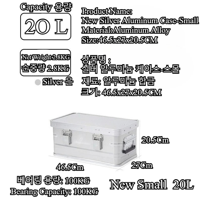 MountainHiker Aluminum Outdoor Storage Box 96LCapacity