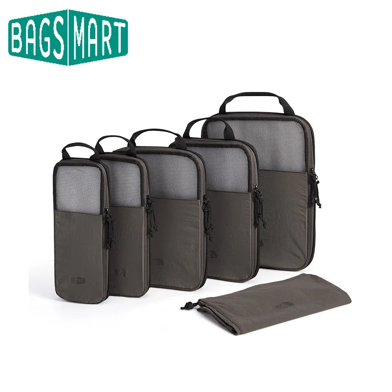 Bagsmart 6PC Compression Packing Cubes Large Capacity Portable Luggage Travel Organizers