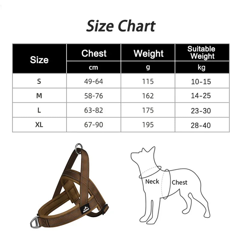 Escape Proof Tactical Dog Harness UltraLuxComforted
