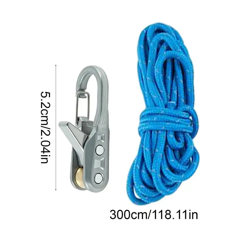 Rope Roller Paracord Tightener Tool For Camping RV Tents Boats