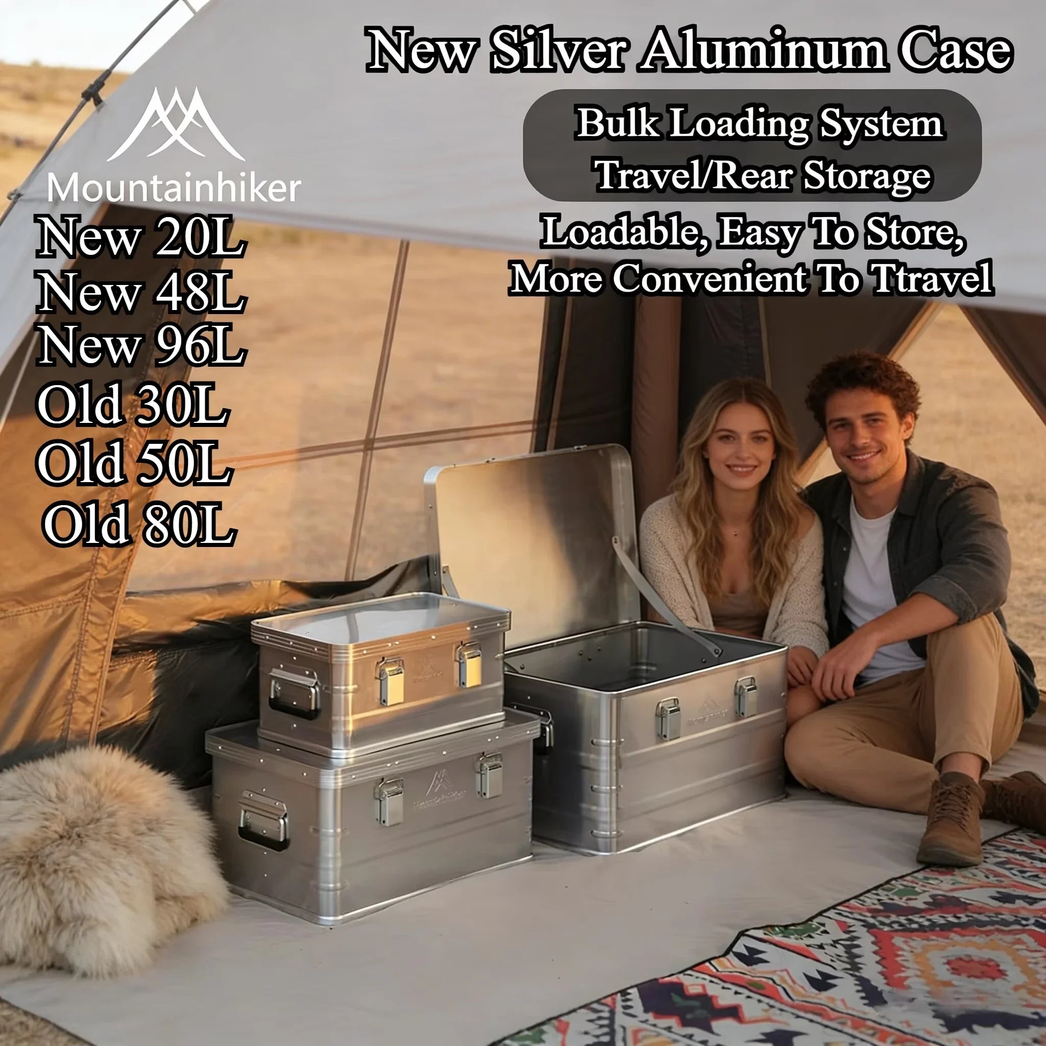 MountainHiker Aluminum Outdoor Storage Box 96LCapacity