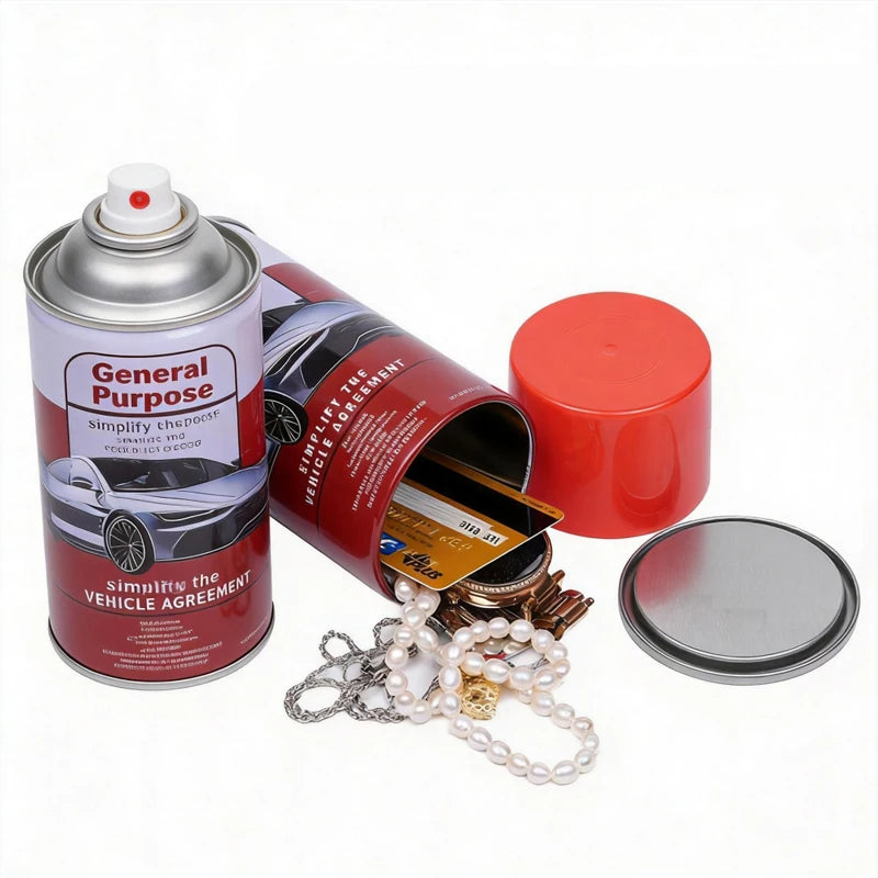 Hidden Lubricant Diversion Safe Stash Compartment