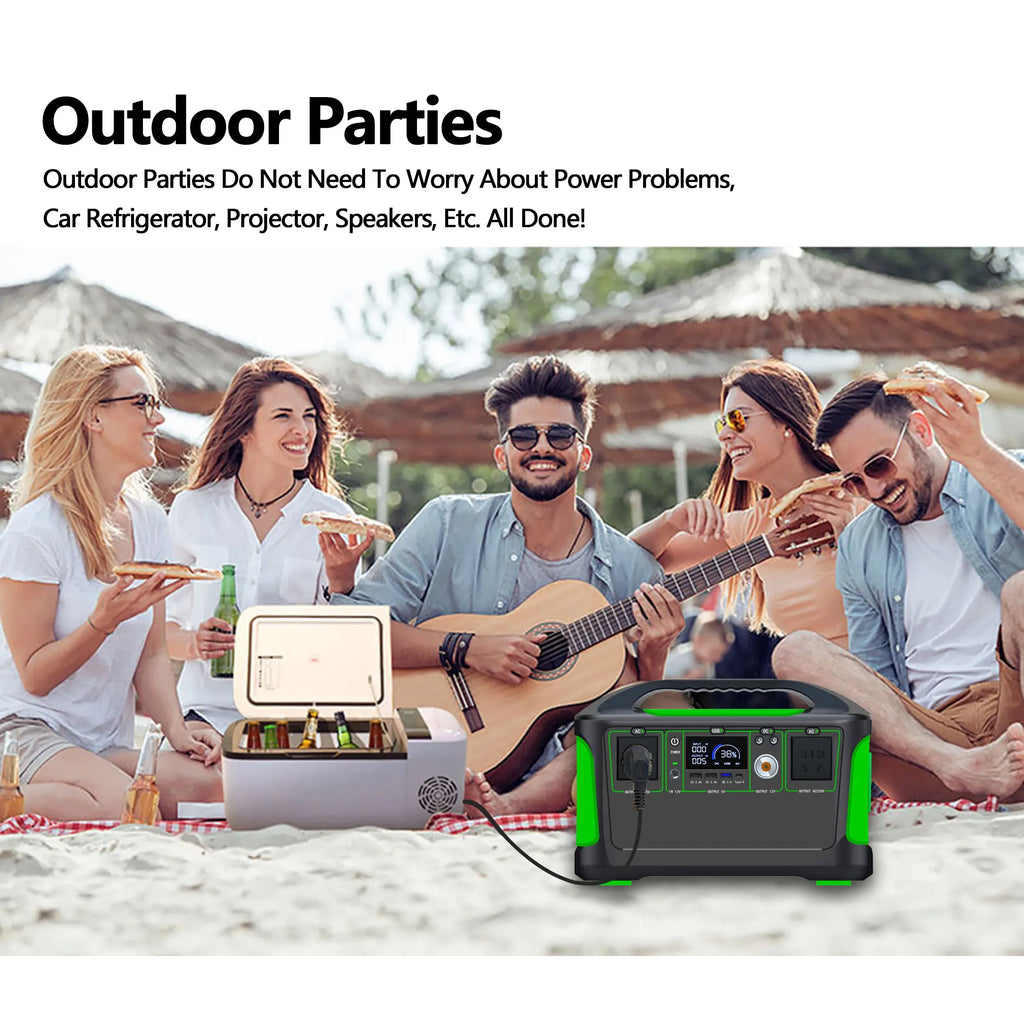 600W Portable LiFePO4 EnergyStorage AllInOne PowerStation