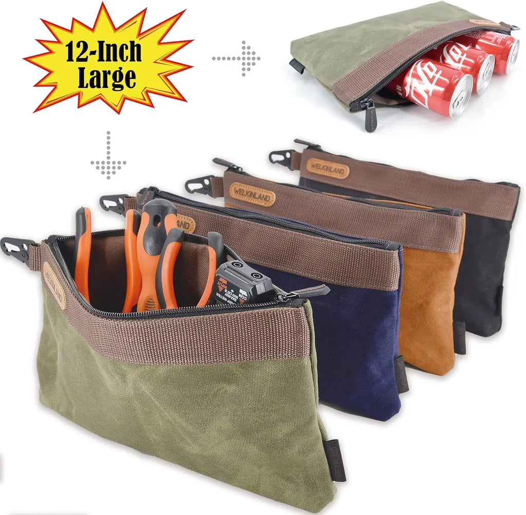 IndustrialStrength WaxedCanvas Professional Grade Tool Pouches