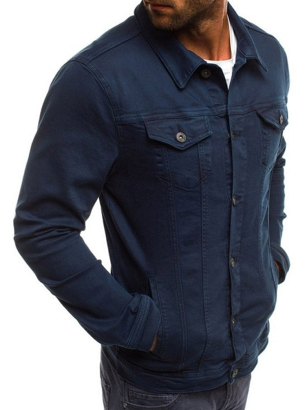 Slim Denim Jacket Multi Pocket