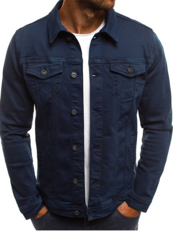 Slim Denim Jacket Multi Pocket