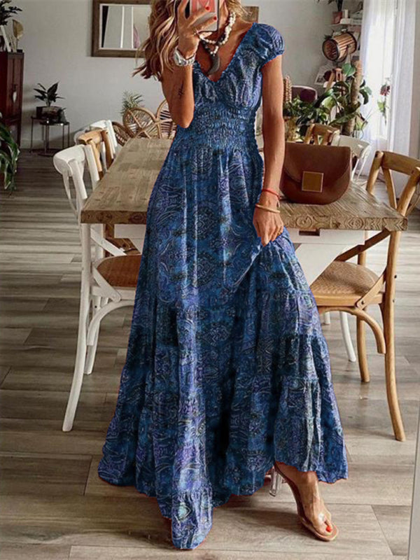 Bohemian Floral Maxi Dress