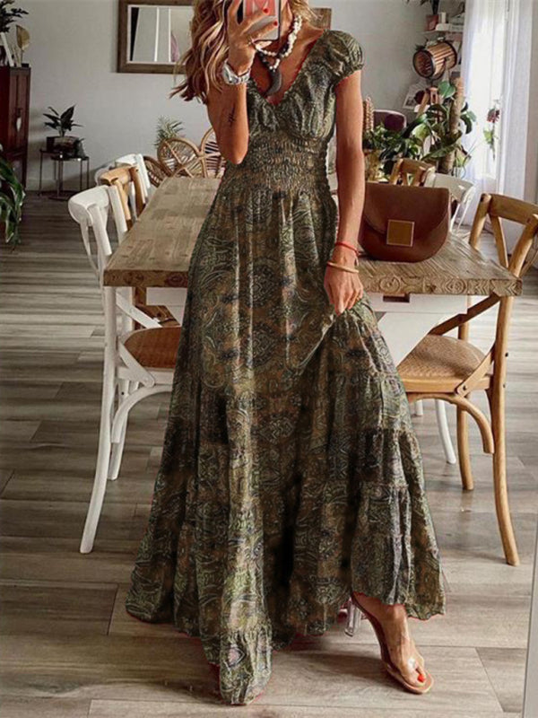 Bohemian Floral Maxi Dress
