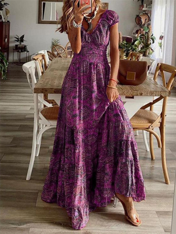 Bohemian Floral Maxi Dress