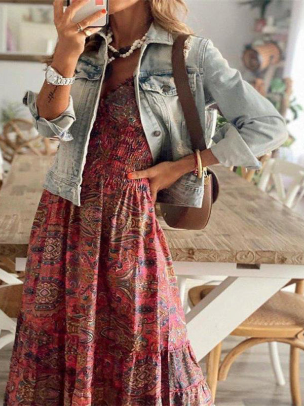 Bohemian Floral Maxi Dress