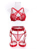 Sultry self-designed woven lingerie set