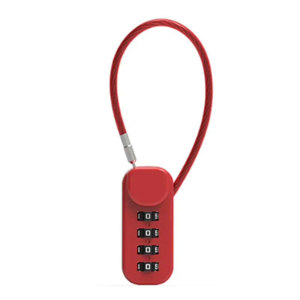 Portable Zinc Alloy Four-Digit Combination Padlock