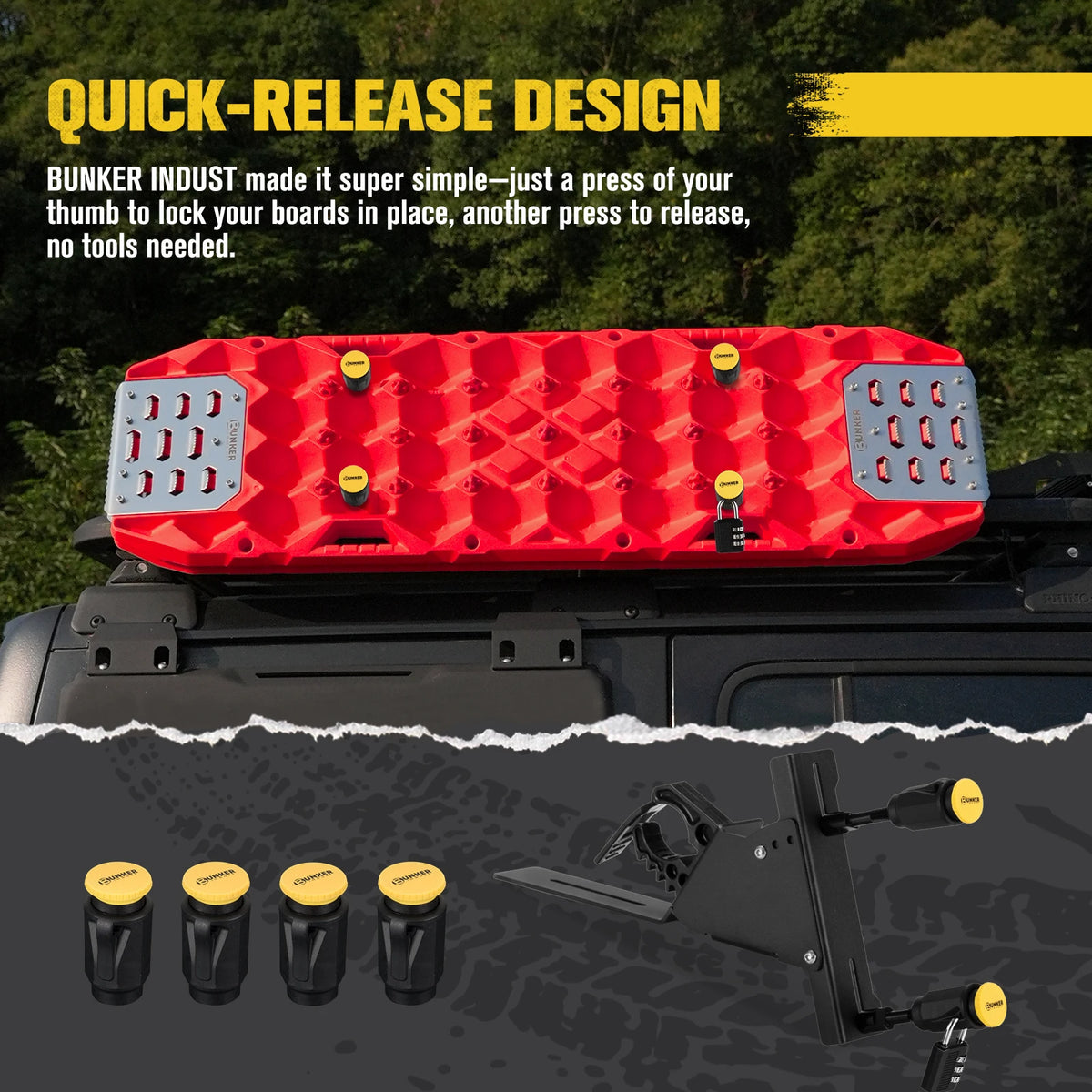 Heavy-Duty Recovery Track Roofrack Mounting Bracket