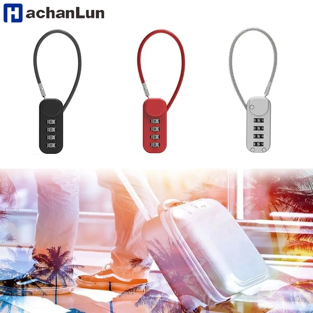 Portable Zinc Alloy Four-Digit Combination Padlock