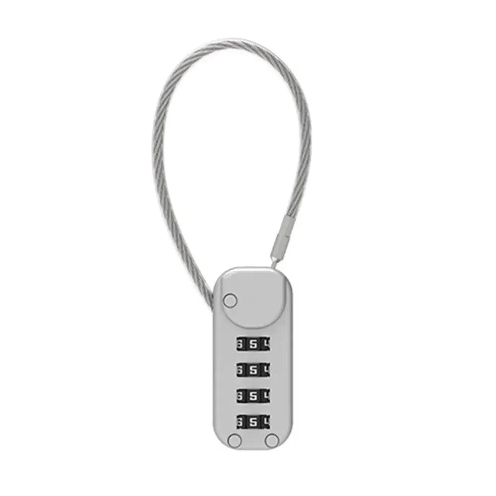 Portable Zinc Alloy Four-Digit Combination Padlock