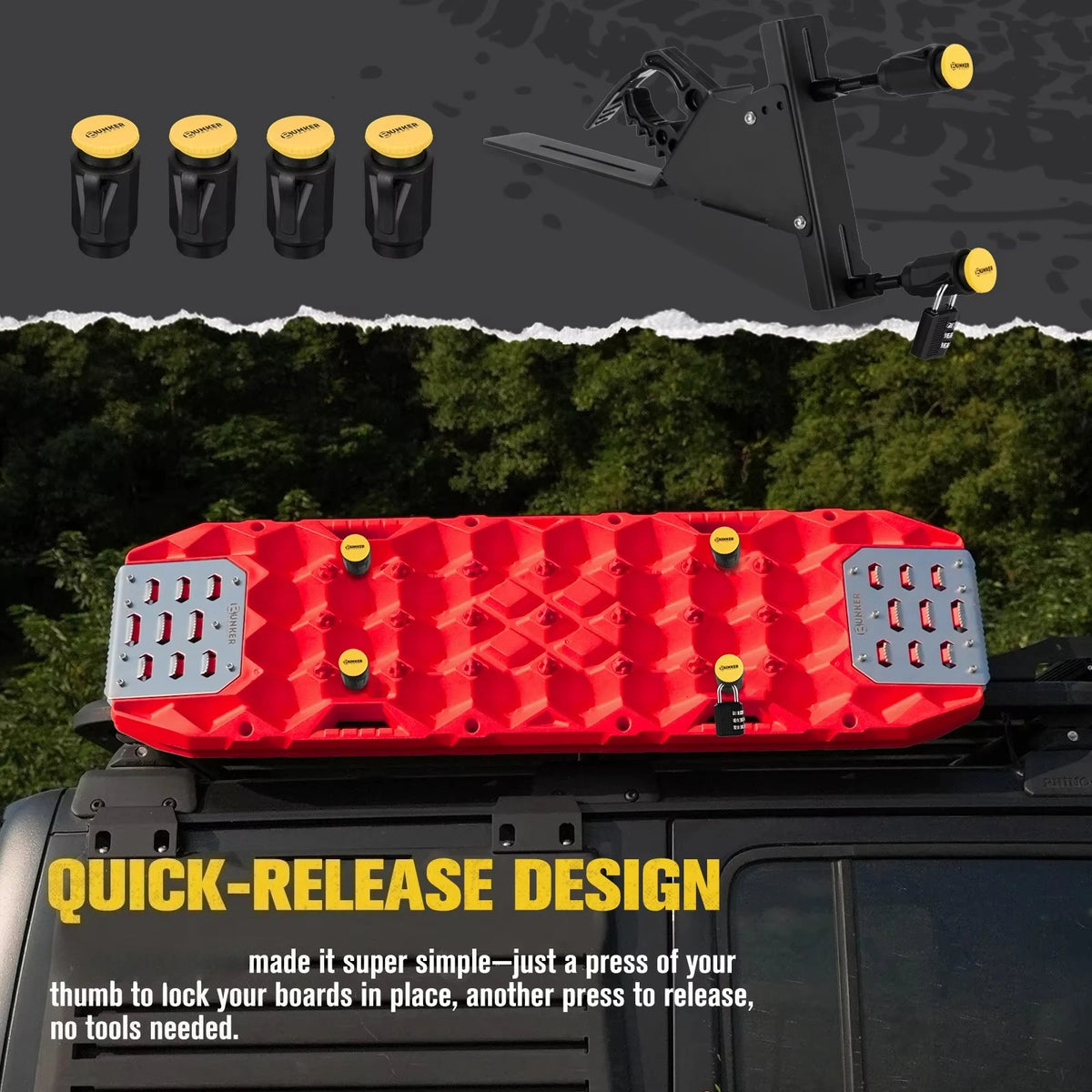 Heavy-Duty Recovery Track Roofrack Mounting Bracket